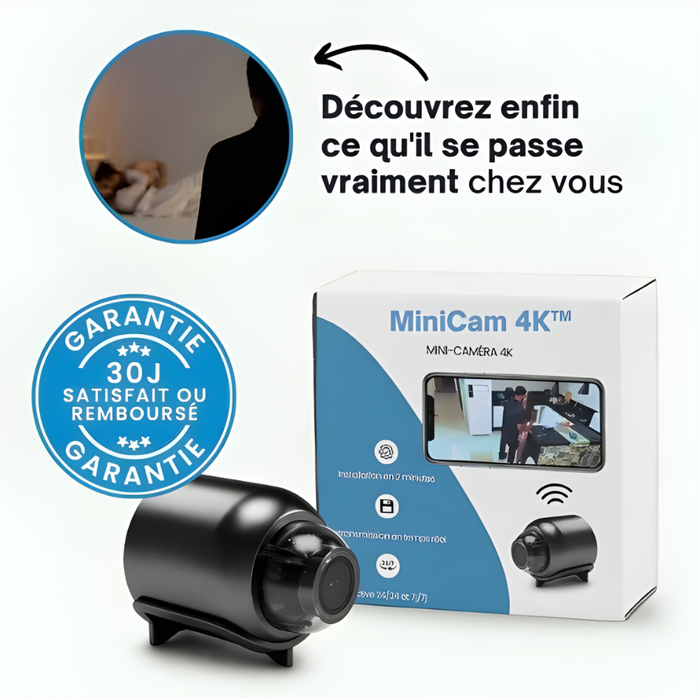 MiniCam 4K™ – Ultra HD, ultra discrète